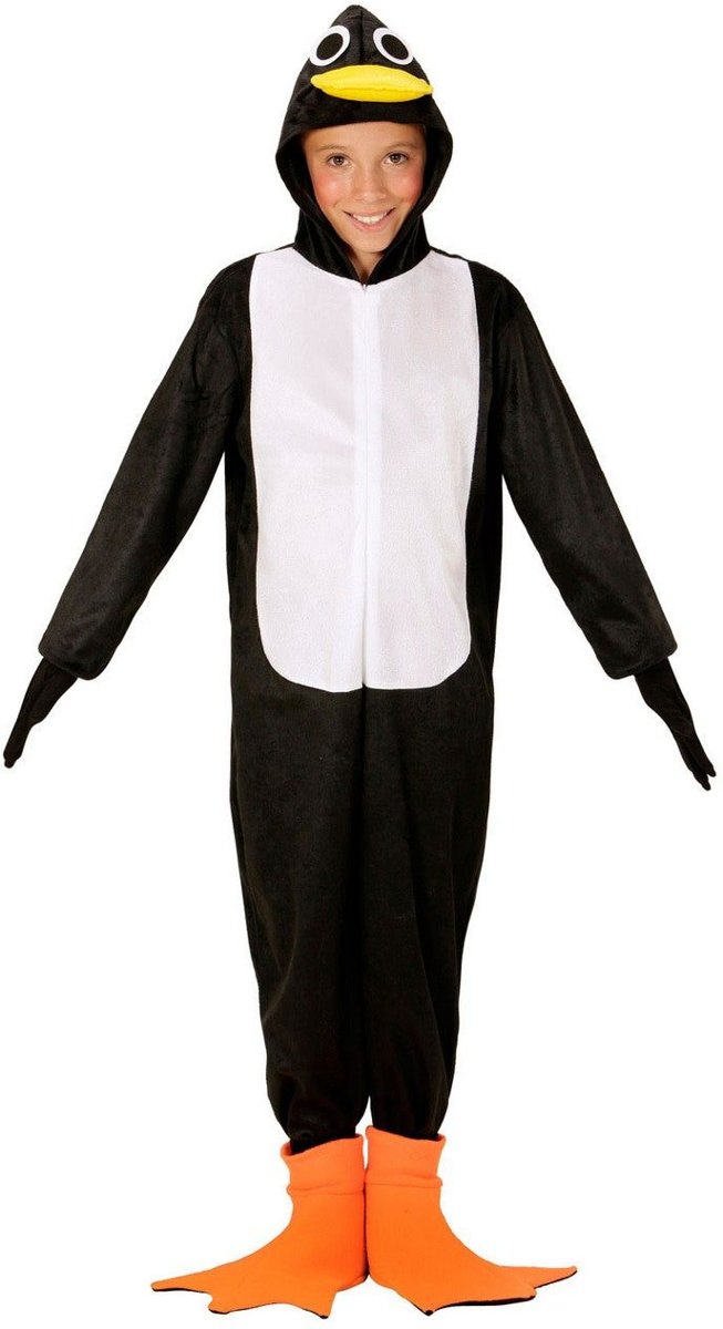 Pinguin Kostuum | Pinguin Peter | Jongen | Maat 128 | Carnaval kostuum | Verkleedkleding